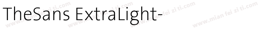 TheSans ExtraLight字体转换